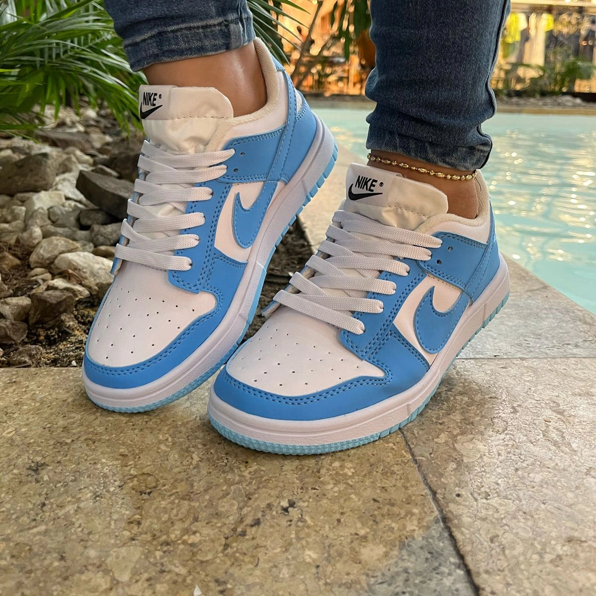 Tenis Nike Air deportivos unisex color azul